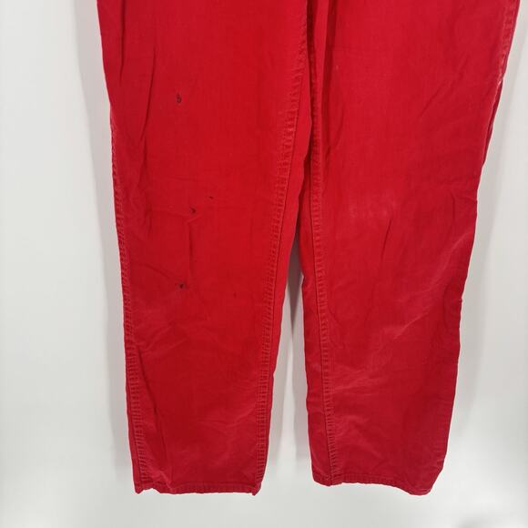 Vintage 1970’s Big Smith Painters Pants Jeans Red 28x30 USA Womens Union Made - Picture 8 of 13